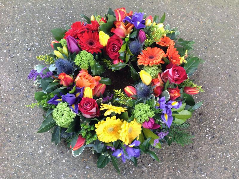 Farewell funeral flowers by Kate Wright